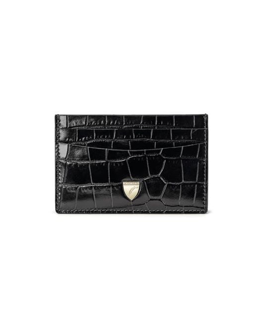 Aspinal Black Slim Credit Card Holder