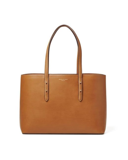 Aspinal Brown Regent Tote
