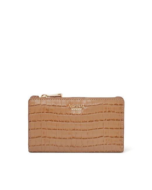 Aspinal Brown Mayfair Coin & Card Wallet
