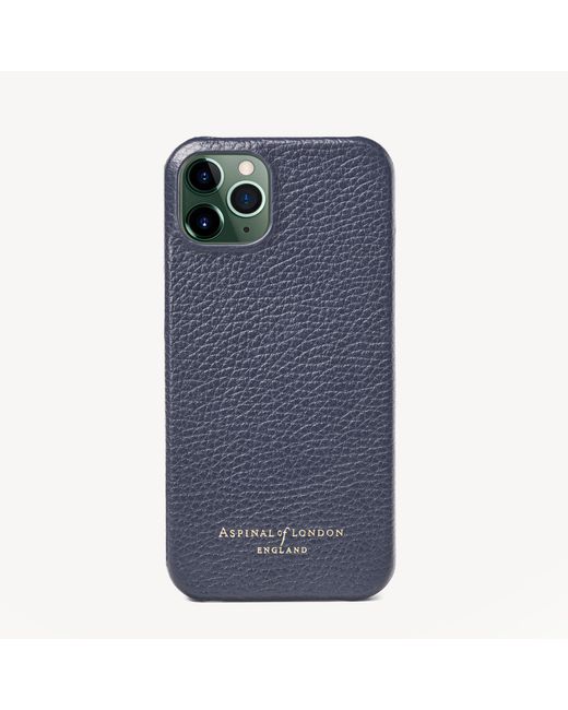 Aspinal of London Leather Iphone 13 Case in Navy Blue (Blue) | Lyst Canada