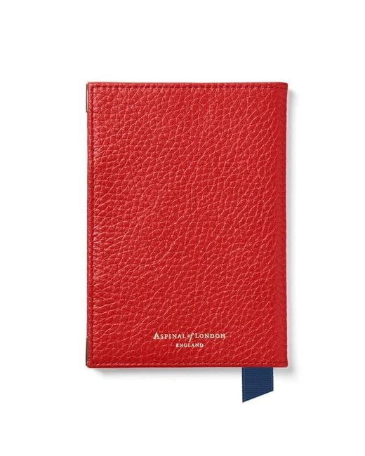 Aspinal Red Passport Cover