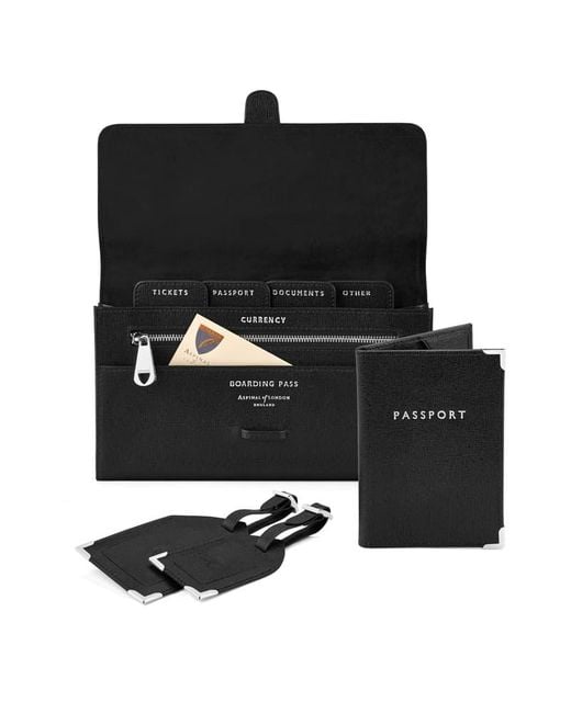 Aspinal Black Travel Collection