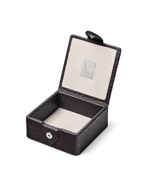 Aspinal Black Stud Box for men