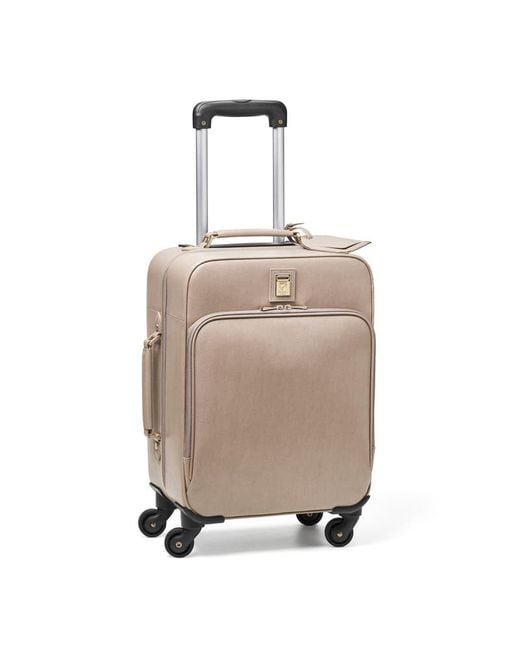 Aspinal Natural Connaught Kabinenkoffer Aus Moleskin Saffiano