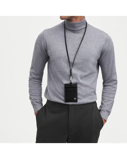 Aspinal Black Lanyard Id & Card Holder
