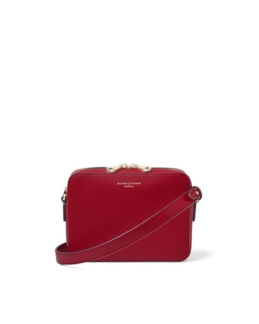 Aspinal Red Camera Crossbody