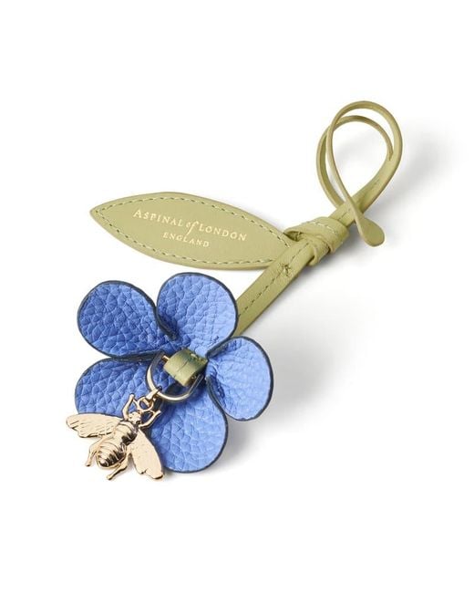 Aspinal Blue Wildflower & Bee Charm