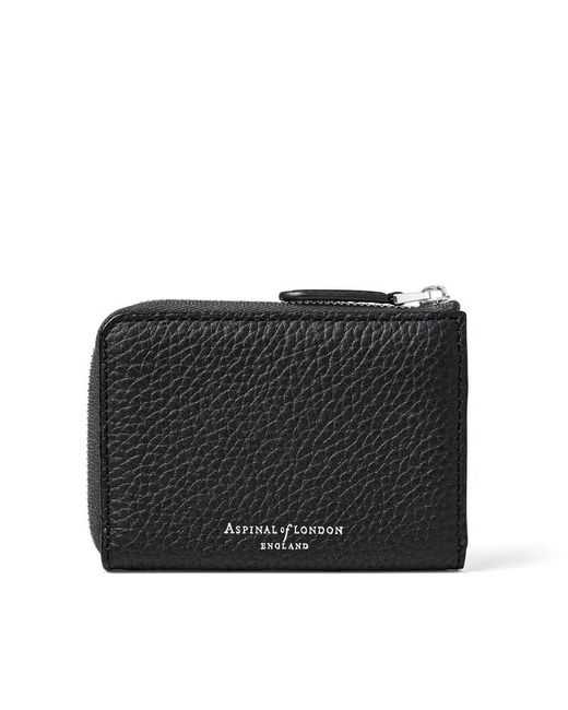 Aspinal Black Key Holder Wallet for men