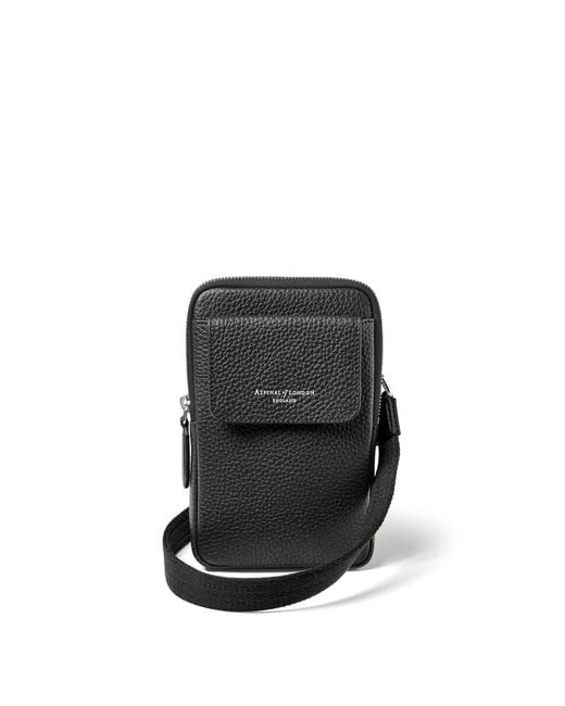 Aspinal Black 3 Piece Flight Collection: Cabin Case, Backpack & Crossbody Bag for men