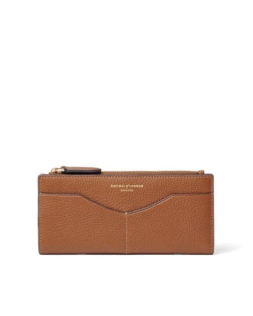 Aspinal Brown Large Hudson Wallet