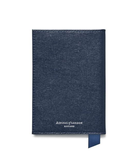 Aspinal Blue Passport Cover