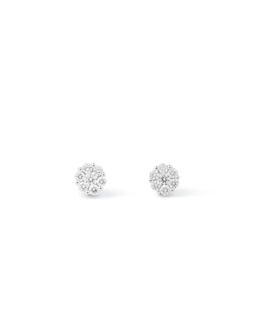Aspinal White Monaco 1.0Ct Diamond Cluster Stud Earrings
