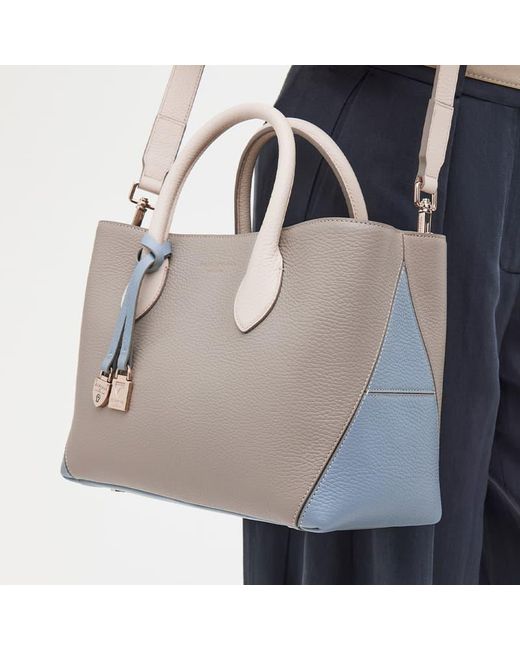Aspinal Gray Midi London Tote