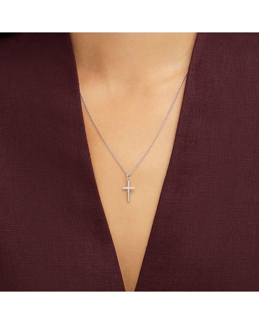 Aspinal Metallic Cross Pendant Necklace