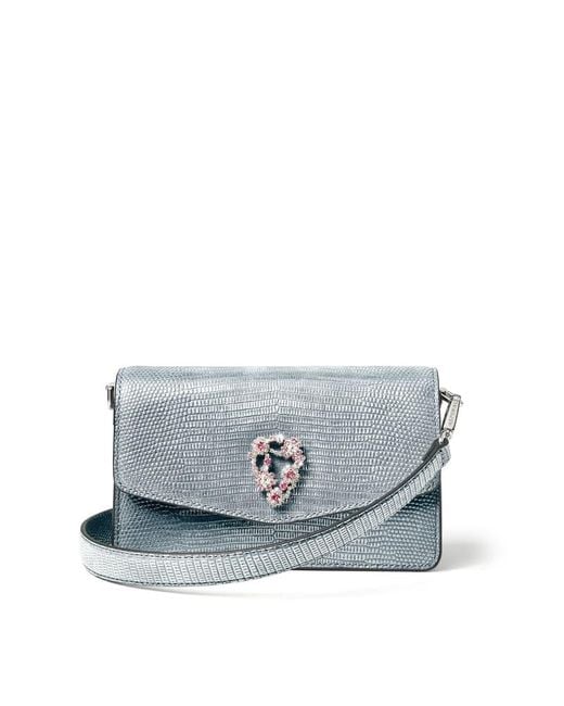 Aspinal Gray Eliza Clutch