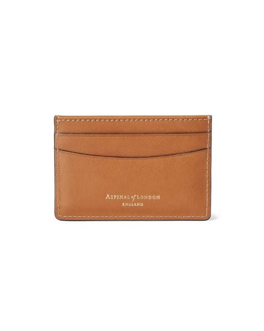 Aspinal Brown Slim Credit Card Holder