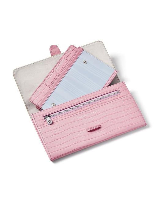 Aspinal Pink Travel Wallet