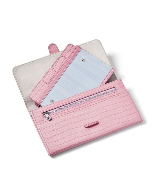 Aspinal Pink Travel Wallet