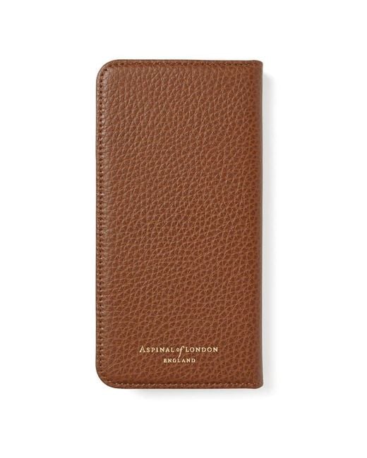 Aspinal Brown Iphone 16 Pro Max Magnetic Card Case