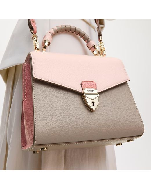 Aspinal Pink Midi Mayfair 2 Bag