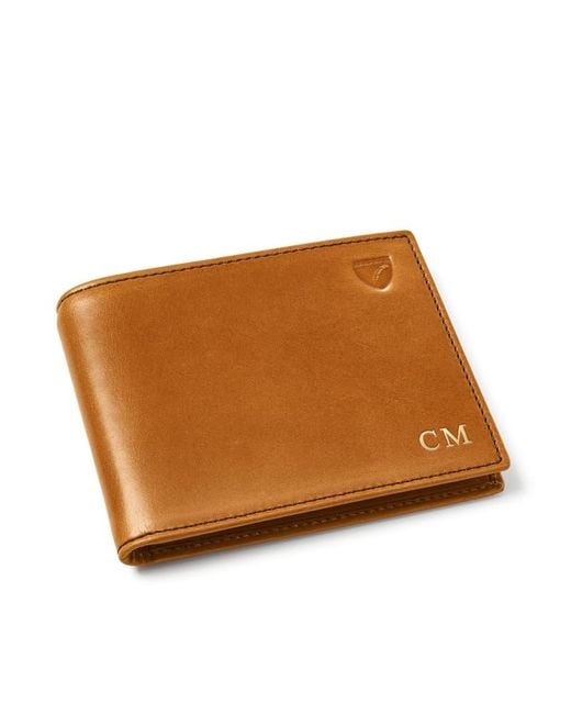 Aspinal Brown Billfold Rfid Wallet for men