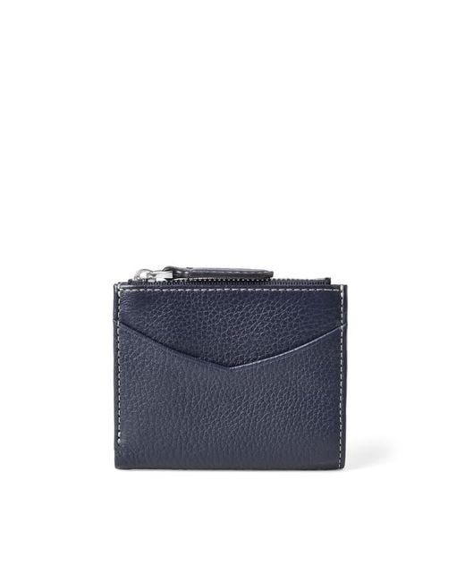 Aspinal Blue Hudson Multi-Use Pocket Wallet