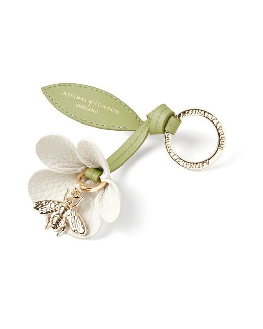 Aspinal Metallic Wildflower & Bee Keyring