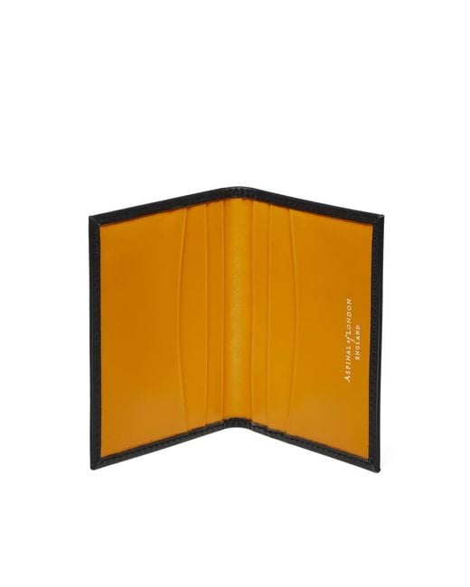 Aspinal Metallic Double Fold Credit Card Holder for men