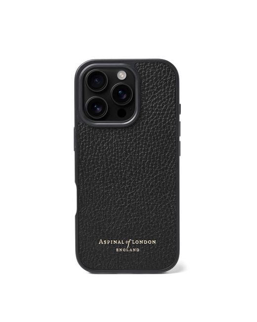 Aspinal Black Iphone 16 Pro-Hülle