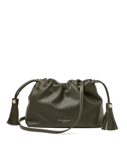 Aspinal Green Soho Large Crossbody Pouch