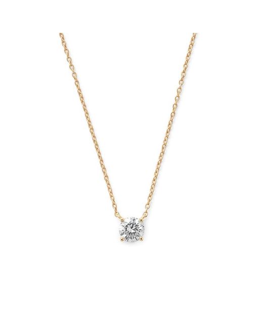 Aspinal Metallic Floating Diamond 0.50Ct Solitaire Necklace