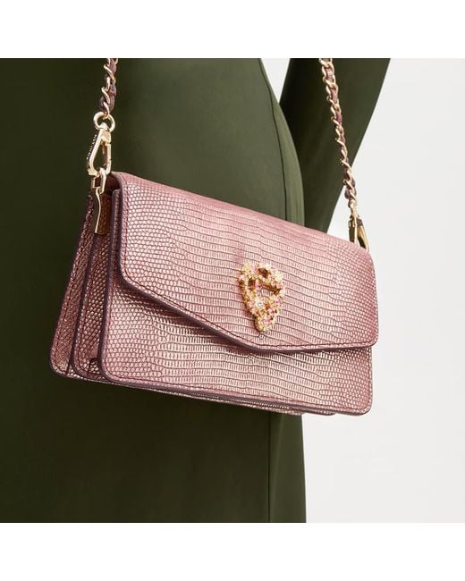 Aspinal Pink Eliza Clutch
