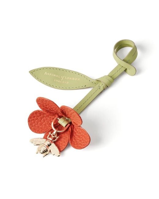 Aspinal Orange Wildflower & Bee Charm