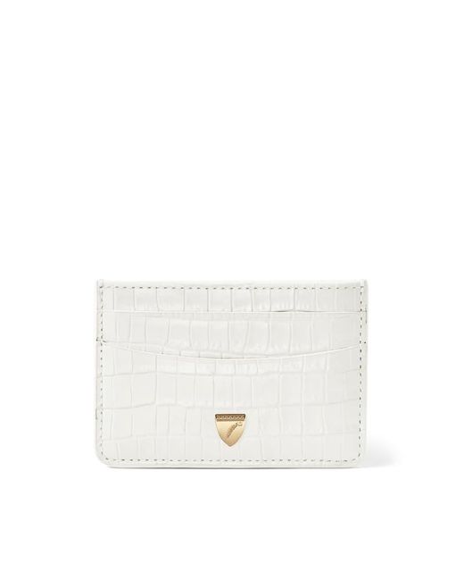 Aspinal White Slim Credit Card Holder