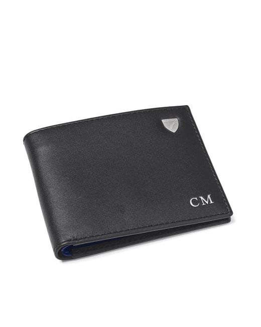 Aspinal Blue 8 Card Billfold Wallet for men