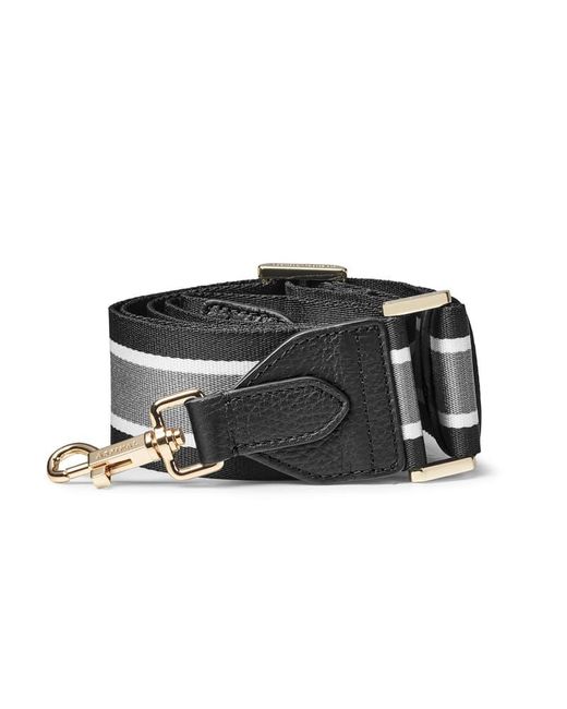 Aspinal Blue Webbing Bag Strap