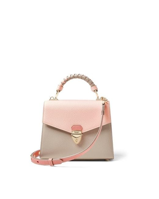 Aspinal Pink Midi Mayfair 2 Bag
