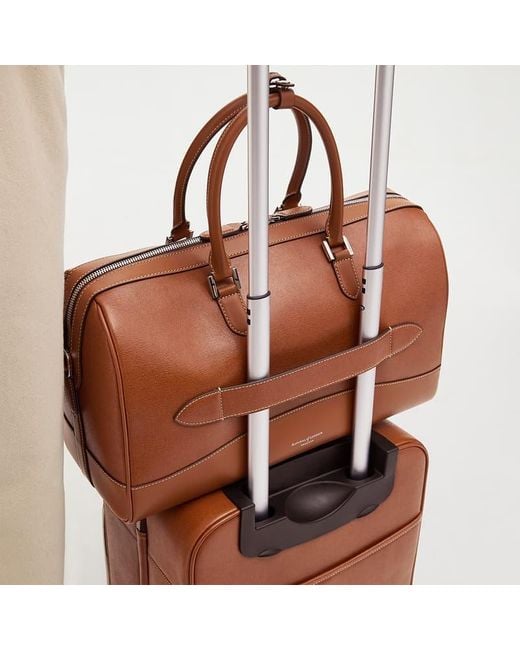 Aspinal Brown Connaught Flight Work Bag