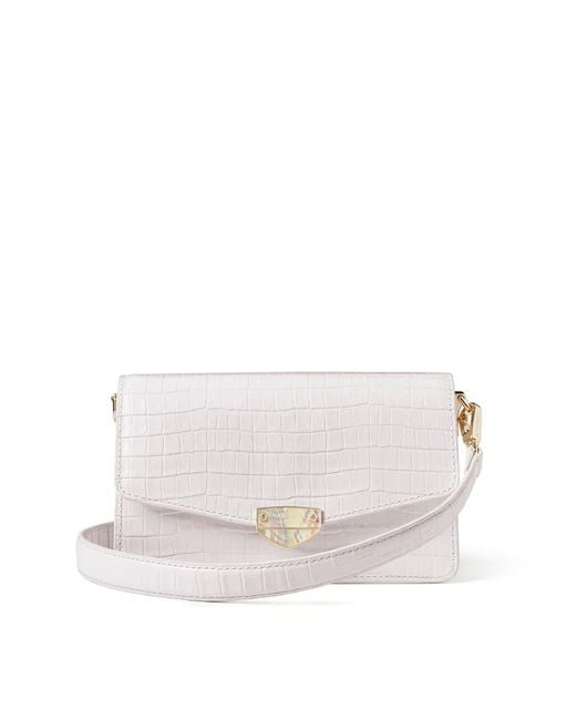 Aspinal White Eliza Clutch
