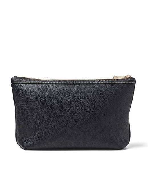 Aspinal Black Hudson Large Pouch