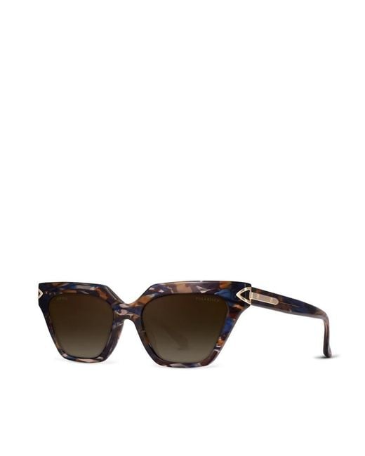Aspinal Black Isla Cat-Eye Sunglasses