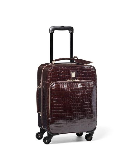 Aspinal Red Connaught Cabin Suitcase