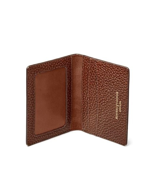 Aspinal Brown Id & Travel Card Case