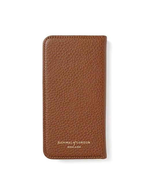 Aspinal Brown Iphone 16 Pro Magnetic Card Case