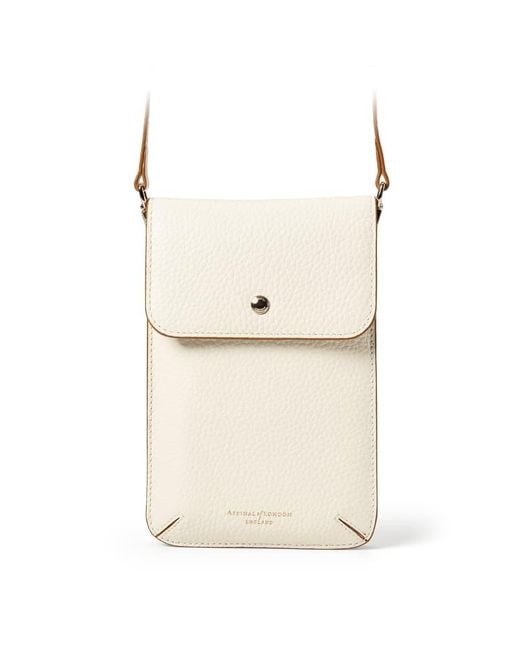 Aspinal Natural Duo Phone Crossbody Pouch