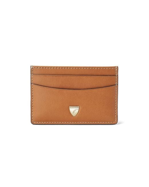 Aspinal Brown Slim Credit Card Holder