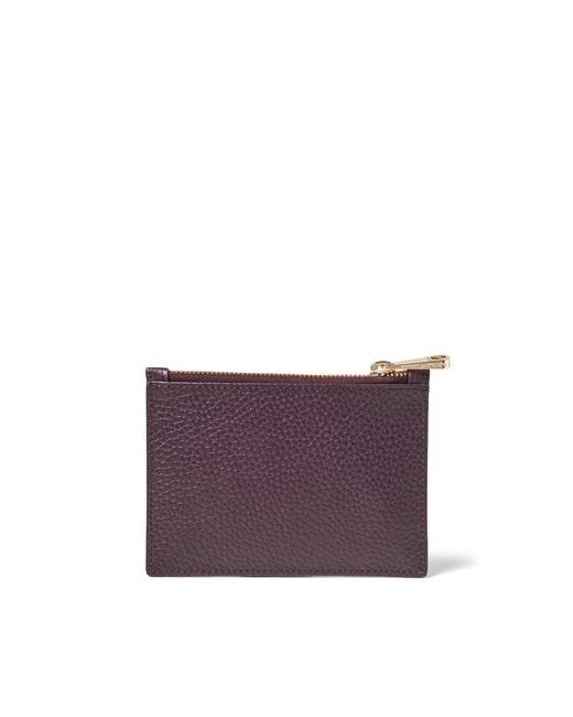 Aspinal Purple Small Essential Flat Pouch