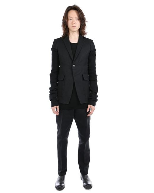 Rick Owens Black Weakiling Jacket for men