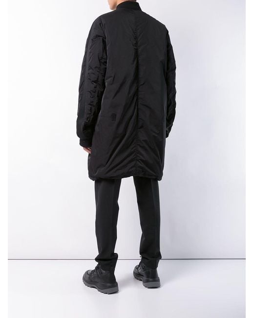 Ziggy Chen Black Down Bomber Jacket for men