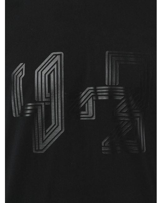 Y-3 Black Tech Logo Tee for men